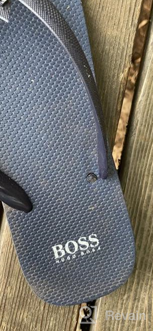 img 1 attached to 👞 HUGO BOSS Mens Slide Sandals: Stylish Men's Shoes for Casual and Athletic Wear review by Van Masterson