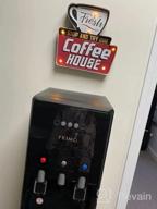img 1 attached to ACECAR Coffee Signs, Vintage Handmade Marquee Coffee Wall Decorations Light Up Sign, Cafe Embossed Tin Decor, Industrial Style Wall Hanging Sign, Battery Operated Wall Art, For Wall Decor (Coffee-A) review by Harwinder Duong