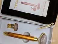 img 1 attached to Electric Rose Quartz Jade Roller Facial Massager And 2-In-1 Face Roller review by Shane Palma