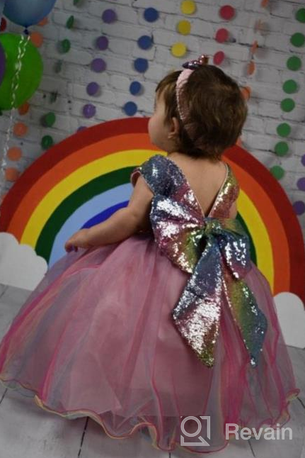 img 1 attached to Colorful Christmas Dresses for Girls - COMISARA Communion Occasion Clothing review by Emily Brown