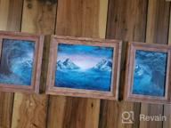 img 1 attached to ZBEIVAN 16X20 Picture Frames Set Of 2 Rustic 20X16 Photo Frame For Vertical Horizontal Wall Hanging review by Kirk Arroyave