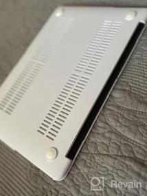 img 8 attached to Чехол RUBAN для MacBook Air 13 дюймов — тонкий жесткий чехол и защита клавиатуры для A1369 и A1466 (выпуск 2010–2017 гг.) — черный