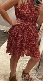 img 5 attached to Красное пляжное платье в стиле бохо с цветочным принтом для женского летнего свадебного наряда от Noctflos