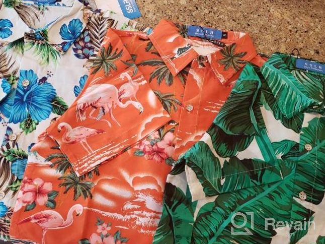 img 1 attached to 🌺 Trendy Hawaiian Cotton Casual Sleeve Boys' Clothing: SSLR Tops, Tees & Shirts review by Joe Greiner