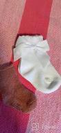 img 1 attached to 6 Pairs White Bow Cotton Socks For Baby Girls - CozyWay Toddler Infants Ankle Socks review by Samuel Hansen