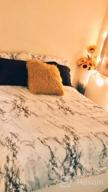 img 1 attached to Nanko Queen Bedding Duvet Cover Set White And Black Marble Printed 3 Piece - 1000 - TC Luxury Microfiber Down Comforter Quilt Cover With Zipper Closure, Ties - Modern Style For Men And Women review by Patrick Cooney