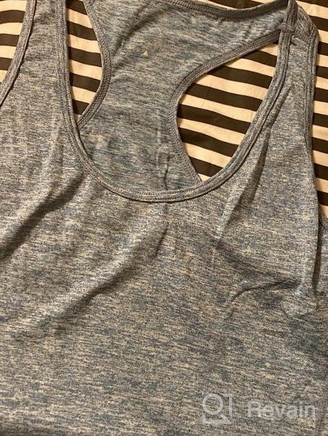 img 1 attached to Vislivin Women'S Racerback Workout Tank Tops - Pack Of 4 Athletic Tanks For Gym, Running And Exercise review by Christina Sampson