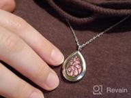 img 1 attached to Aromatherapy Teardrop Pendant Locket Necklace With GoorDik Essential Oil Diffuser And 8 Refill Pads review by Ronald Duguay