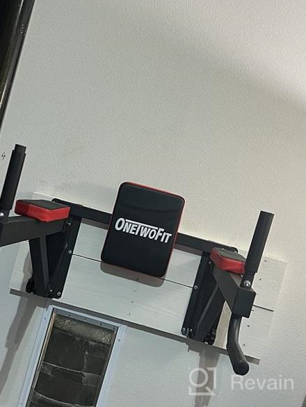 img 1 attached to Get Fit With ONETWOFIT Wall Mounted Pull Up Bar - Multifunctional Strength Training Equipment For Indoor Home Gym Workouts review by Arnold Robles