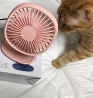 img 1 attached to Stay Cool With TekHome Mini Desk Fan: The Perfect Companion For Home And Office! review by Daniel Bruce