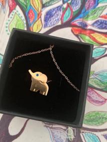 img 7 attached to Lucky Elephant Pendant Necklace: Lazycat 18k Plated Stainless Steel Jewelry