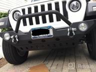 img 1 attached to EAG Front Bumper Rock Crawler With Fog Light Housing And Winch Plate Fit For 18-22 Wrangler JL review by Richard Carroll