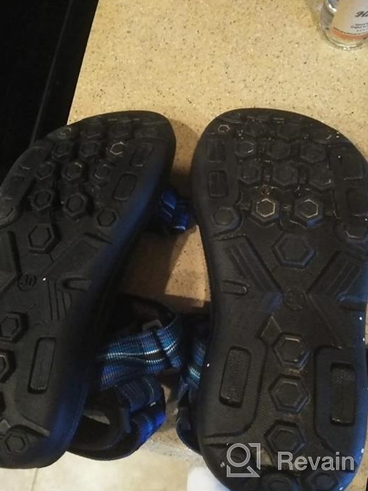 img 1 attached to Adjustable Strap Sport Sandals for Boys - 👦 Perfect for Outdoor Hiking and Water Activities, by Shadowfax review by Joshua Bell