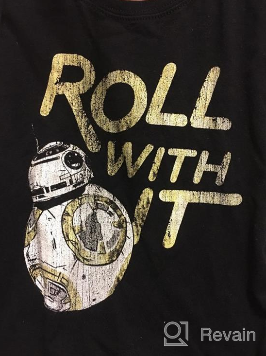 img 1 attached to 🌟 Star Wars Girls' The Last Jedi BB8 Roll with It Short Sleeve Tee: Stylish and Fun! review by Sherry Peterson