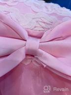 img 1 attached to Kids Lace Ruffles Party Dress Wedding Dresses For Girls review by Denise Shippee