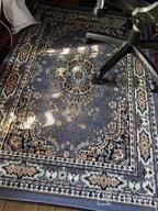 img 1 attached to 7'8"X10'7" Navy Blue Home Dynamix Premium Sakarya Traditional Medallion Border Area Rug Rectangle review by Tricia Rosinski