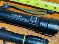 img 1 attached to 9000 Lumens XHP70 Rechargeable LED Flashlight - Zoomable, Waterproof & Handheld For Camping/Emergency By KEPEAK review by Bruno Gilbert