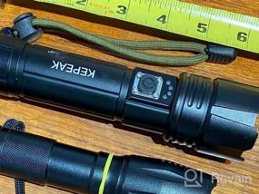 img 7 attached to 9000 Lumens XHP70 Rechargeable LED Flashlight - Zoomable, Waterproof & Handheld For Camping/Emergency By KEPEAK