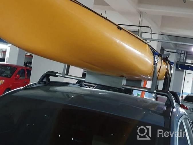 img 1 attached to Secure Your Kayak With WOOWAVE Deluxe Universal Soft Foam Block Kit For Car Roof Racks review by Paul Bijeaux