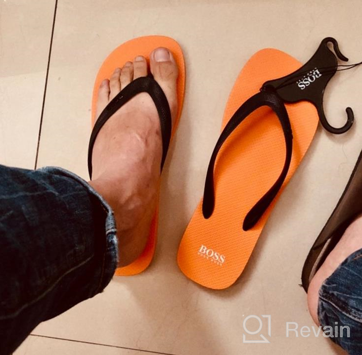 img 1 attached to Stylish and Comfy: HUGO BOSS Men's Slide Sandals for Fashionable Summer Footwear review by Pete Juarez