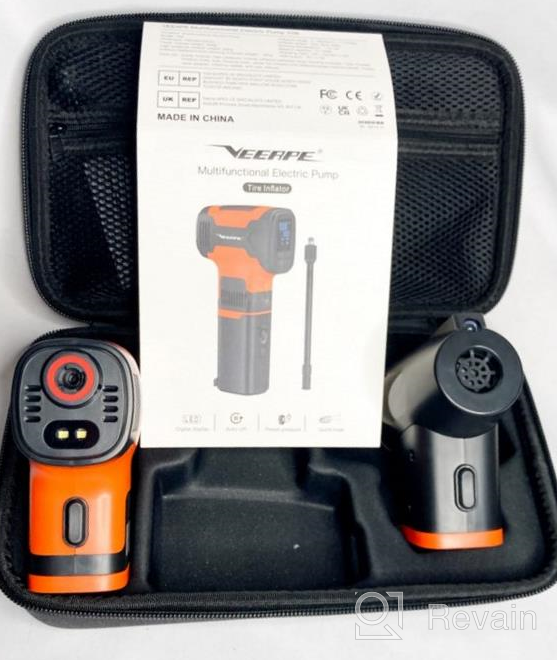 img 1 attached to VEEAPE 3-In-1 Cordless Tire Inflator With Gauge, 160PSI Air Compressor, Air Pump, And Duster - 2X Faster Inflation, 7500MAh Battery, LCD Dual Screen - Ideal For Cars, Motorcycles, Bikes, And Balls review by Patrick Jarvis