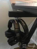 img 1 attached to 6amLifestyle Headphone Hanger Stand Under Desk: Patented Aluminum Hook Holder for PC Gaming DJ Headphones - Gray GY701 review by Danierl Temple