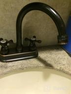 img 1 attached to Upgrade Your Bathroom With UFaucet'S Elegant Black 2-Handle Centerset Sink Faucet: Easy To Install And Made With Stainless Steel review by Brad Bowers