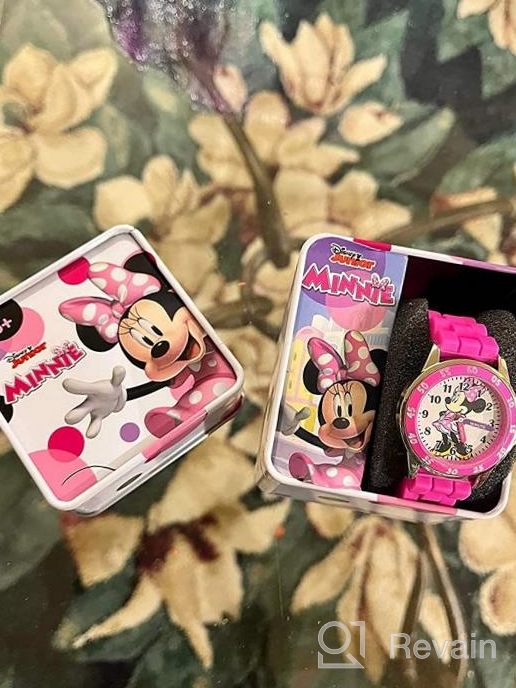 img 1 attached to Disney Minnie Mouse Kids Girls Analog Watch - Model MN1157 review by Kevin Hutchison