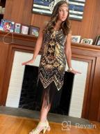 img 1 attached to Step Into The Roaring 20S With Metme Women'S V-Neck Beaded Fringed Flapper Dress - Perfect For Prom! review by Carrie Anderson