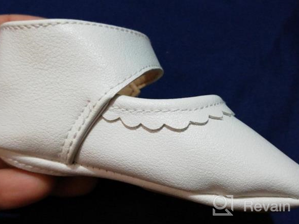 img 1 attached to Stylish Bowknot Toddler Walking 🎀 Moccasins: Perfect for Wedding Girls' Shoes! review by Victor Glatzel