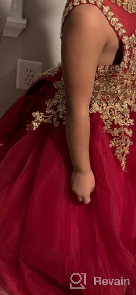 img 1 attached to Burgundy Formal Little Girls' Pageant Dresses - Dresses for Girls' Clothing review by Jacob Richmond