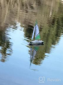 img 6 attached to 17.5" Tall PLAYSTEAM Voyager 280 RC Wind Powered Sailboat - Green