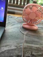 img 1 attached to Stay Cool With TekHome Mini Desk Fan: The Perfect Companion For Home And Office! review by Jay Brock