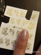 img 1 attached to 30-Sheet Gold/Silver Nail Art Decals: Butterfly, Lace Flower, Dream Catcher & Feather Designs! review by Lloyd Edwards