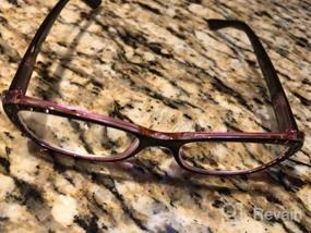 img 7 attached to Стильные очки для чтения "кошачий глаз" со стразами в двухцветных тонах - доступны в нескольких увеличениях!