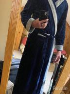 img 1 attached to Length Hooded Bathrobe Housecoat Nightgown Men's Clothing in Sleep & Lounge review by Jerry Moody