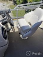 img 1 attached to Seamander Captain Bucket Seat Boat Seat With Flip-Up Design - SC4 In White/Charcoal For Enhanced Comfort And Durability review by Edy Yukface