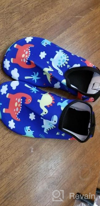 img 1 attached to 🦄 Outdoor Boys' Non-Slip Unicorn Shoes for Barefoot Toddler Surfing review by Kyle Whitehead