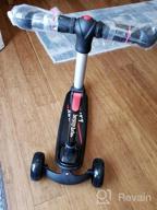 img 1 attached to 🛴 besrey Kick Scooter: Adjustable Height, LED Light Wheels, Extra Wide Deck - Perfect for Kids Ages 2-10! review by Robert Sample