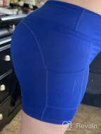 img 1 attached to ChinFun Women'S High Waist Yoga Shorts With Tummy Control & Side Pockets - Perfect For Workout & Running review by Vladimir Castillo