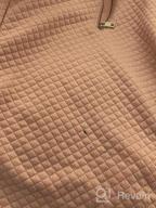 img 1 attached to Stylish Quilted Women'S Sweatshirt With 1/4 Zipper And Pockets For Casual, Long Sleeve Wear review by Gary Perry