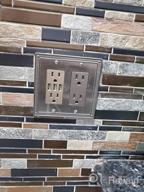 img 1 attached to ENERLITES Elite Series Decorator Receptacle with Screwless Design - Child Safe, Tamper-Resistant Outlet - UL Listed, Residential Grade 15A 125V - Self-Grounding - Silver with Wall Plate review by David Grajales