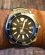 img 1 attached to Seiko Prospex Samurai SRPB51: Stainless Steel Automatic Dive Watch - 200m Water Resistance review by Amanda Rodriguez