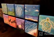 img 1 attached to 24 Pack 4X4 Inch Mini Stretched Canvas Set - Perfect Holiday Gift For Kids To Paint & Craft! review by Paul Mac