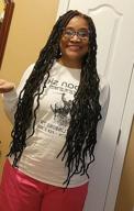 img 1 attached to New Faux Locs Crochet Hair - 12 Inch, 1B; Pre-Looped, Short Soft Locs Braids - Pack Of 6 With 120 Strands - By Niseyo review by Scott Bailey