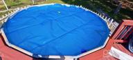 img 1 attached to Sun2Solar Clear 16-Foot Round Solar Cover 1600 Series Heat Retaining Blanket For In-Ground And Above-Ground Round Swimming Pools Use Sun To Heat Pool Water Bubble-Side Facing Down In Pool review by Jason Holt