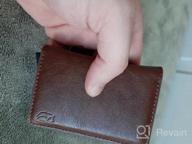 img 1 attached to 📇 Streamlined Leather Credit Card Sleeve with Aluminum Ejector review by Jeff Billingsley