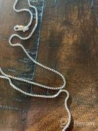 img 1 attached to 💎 T400 Italian Box Chain Necklace in 925 Sterling Silver and Gold - Perfect Unisex Gift for Women, Men, and Boys in Different Lengths review by Sam Hansen