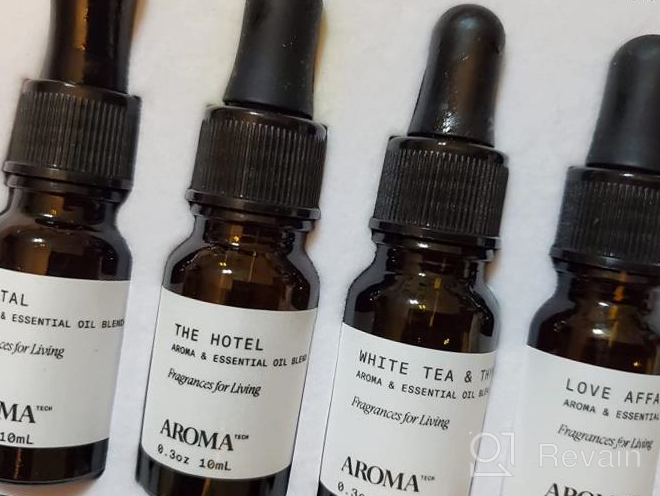 img 1 attached to AromaTech Aromatic Citrus Set Gift Diffuser Essential Oils Blend (Hotel Amalfi Revelry, Bergamot Orange, Santal Escape) - 10Ml review by George Marquez