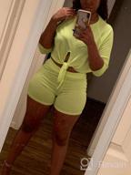 img 1 attached to Women'S Sexy 2 Piece Outfits Crop Top Bodycon High Waist Shorts Tracksuit Set Jumpsuits Rompers review by Jonathan Arroyo